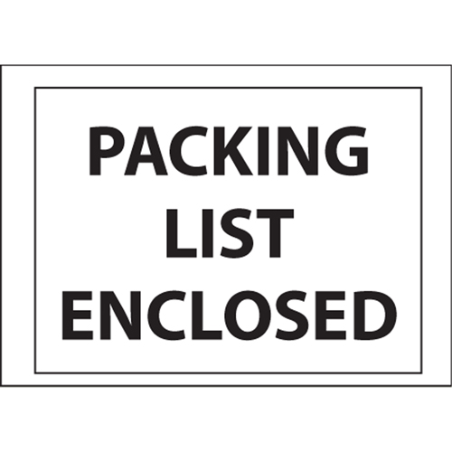 Packing List Envelopes, 4" L x 5" W, Backloading Style Auto Electric Service Ltd.