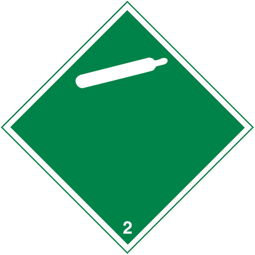 TDG Shipping Labels, Class 2, Gases, Paper Auto Electric Service Ltd.