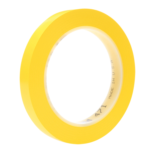 Ruban en vinyle 471, 38 mm (1-1/2") la x 32,9 m (108') lo, 5,3 mils, Jaune Auto Electric Service Ltd.