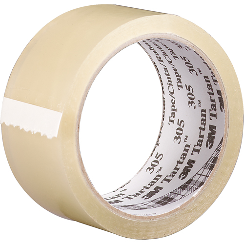 Tartan 305 Box Sealing Tape, Acrylic Adhesive, 1.6 mil, 48 mm (2") x 100 m (328') Auto Electric Service Ltd.