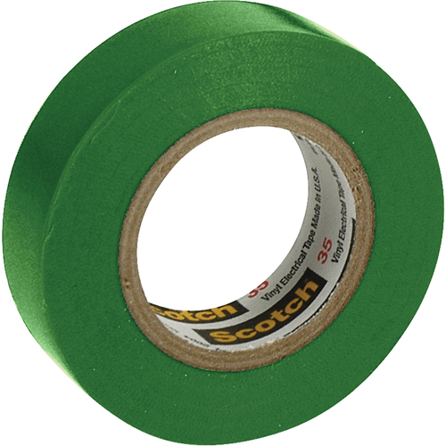 Rubans en vinyle pour codage en couleurs 35 Scotch, 12,7 mm (1/2") x 6,1 m (20'), Vert, 7 mils Auto Electric Service Ltd.