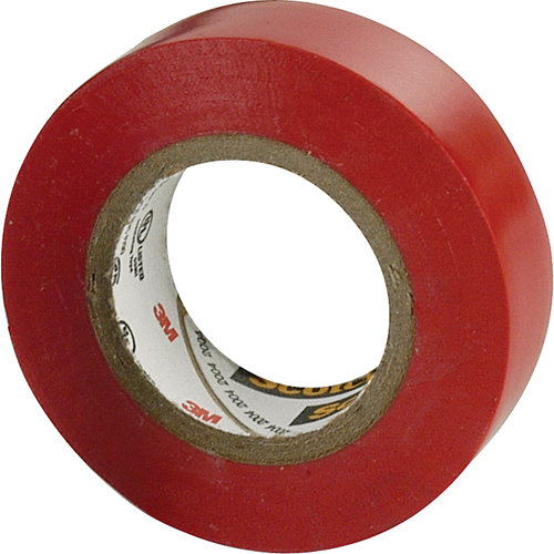 Rubans en vinyle pour codage en couleurs 35 Scotch, 12,7 mm (1/2") x 6,1 m (20'), Rouge, 7 mils Auto Electric Service Ltd.