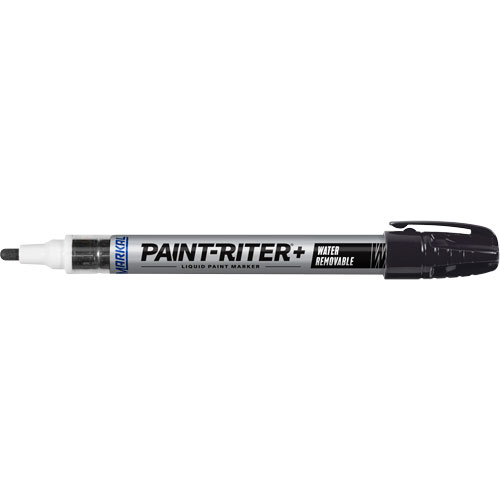 Marqueur &agrave; la peinture nettoyable &agrave; l'eau Paint-Riter+, Liquide, Noir Auto Electric Service Ltd.