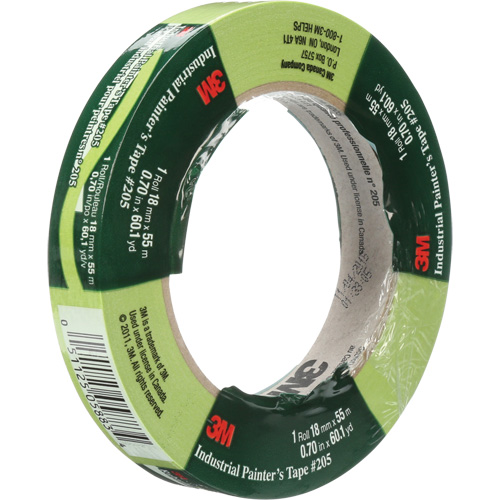 Industrial Painter's Tape 205, 18 mm (3/4") x 55 m (180'), Green Auto Electric Service Ltd.