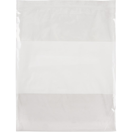 White Block Poly Bags, Reclosable, 15" x 12", 2 mils Auto Electric Service Ltd.