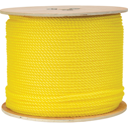 1/4" Braided Yellow Rope, Polypropylene, 1300' Auto Electric Service Ltd.