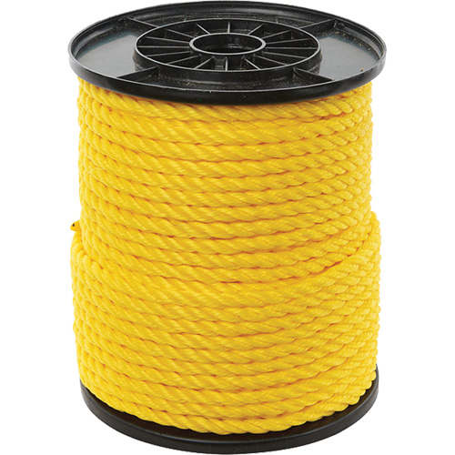 3/8" Yellow Twisted 3-Strand Rope, Polypropylene, 250' Auto Electric Service Ltd.