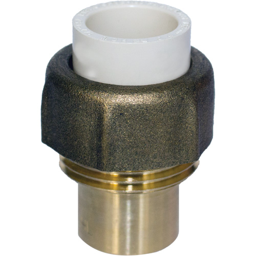 Raccord union, 3/4", PVC-C, Embout femelle x bras&eacute; Auto Electric Service Ltd.