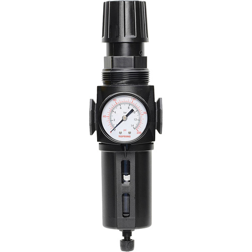 Manual Drain Filter/Regulator with Standard Bowl Modulair 300, 1/4" NPT, 150 PSI, 5.1 fl. oz. Capacity Auto Electric Service Ltd.