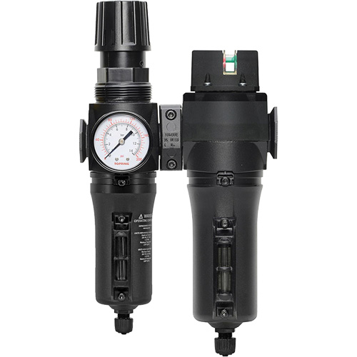 Manual Drain Filter, Regulator & Coalescing Filter with Metal Bowl Modulair 300, 1/4" NPT, 250 PSI, 5.1 fl. oz. Capacity Auto Electric Service Ltd.