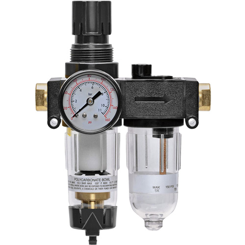 Filter/Regulator & Lubricator with Gauge Modulair 200, 1/4" NPTF Auto Electric Service Ltd.