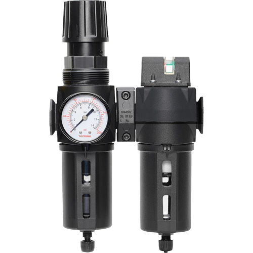 Filtre/d&eacute;tendeur & filtre coalescent Modulair 300 avec bol standard & drain manuel, 3/8" NPTF, 150 psi, Capacit&eacute; de 5,12 oz liq Auto Electric Service Ltd.