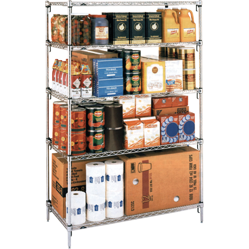 Super Adjustable Super Erecta Shelf&reg;, 4 Tiers, 36" W x 62-9/16" H x 24" D Auto Electric Service Ltd.