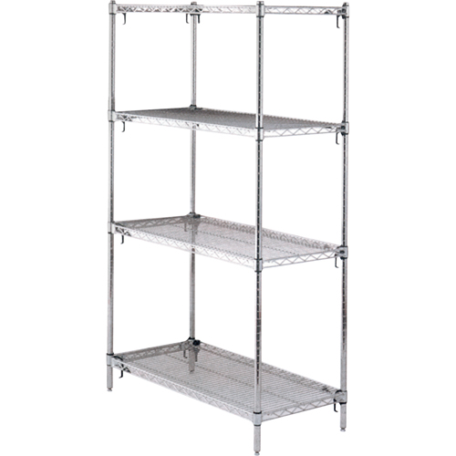 Shelving Unit, 4 Tiers, 36" W x 63" H x 18" D Auto Electric Service Ltd.