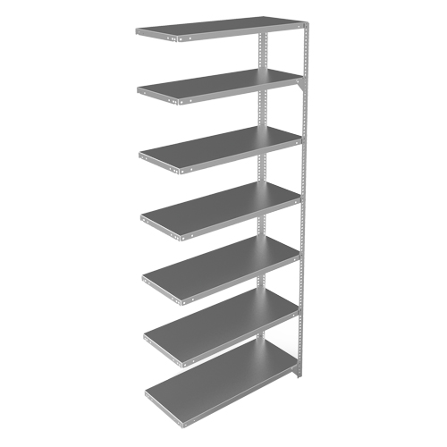 Shelving Unit, Galvanized Steel, Slotted Angle, Add-On, 36" W x 84" H x 15" D Auto Electric Service Ltd.