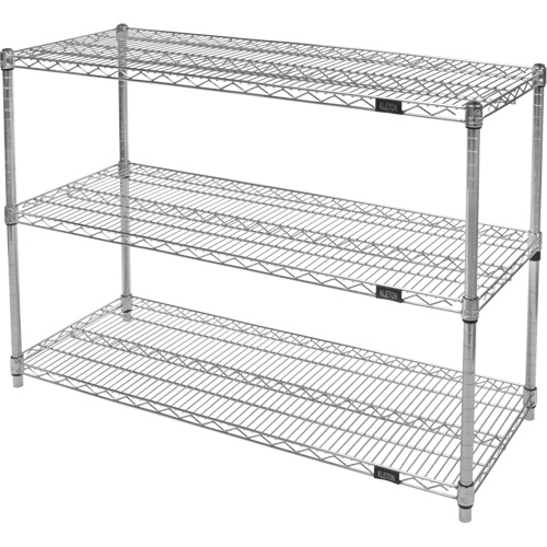 Heavy-Duty Chromate Wire Shelving, 3 Tiers, 36" W x 33" H x 18" D Auto Electric Service Ltd.