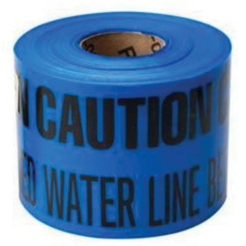 "Buried Water Line" Identoline&reg; Underground Warning Tape, 6" W x 1000' L, Black on Blue Auto Electric Service Ltd.