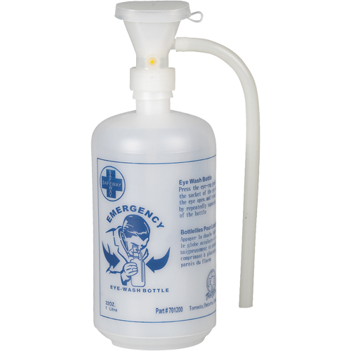 Bouteille pour douche oculaire avec coquille oculaire, Bouteille Vide, 32 oz Auto Electric Service Ltd.