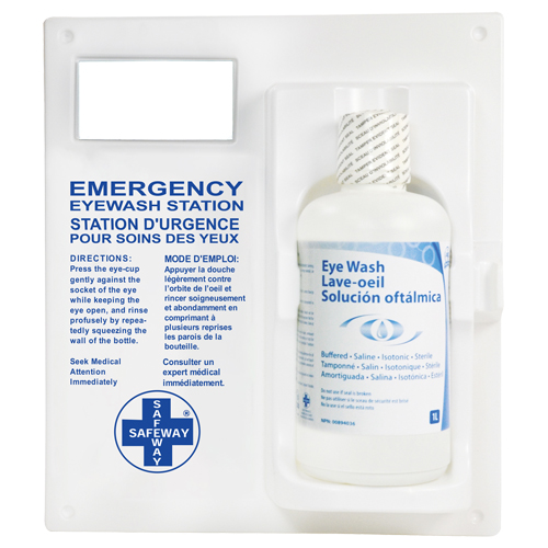 Poste de douche oculaire - Poste simple a/solution ophtalmique Auto Electric Service Ltd.