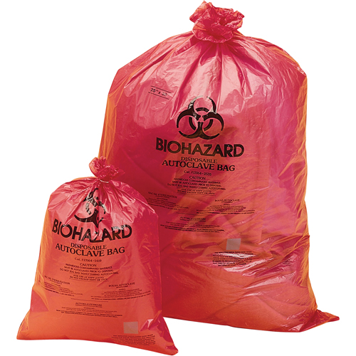 Hazardous Waste Disposal Bags, Bio-Hazard, 38" L x 31" W, 0.0381 mm, 113.6 L (30 Gal.) Capacity Auto Electric Service Ltd.