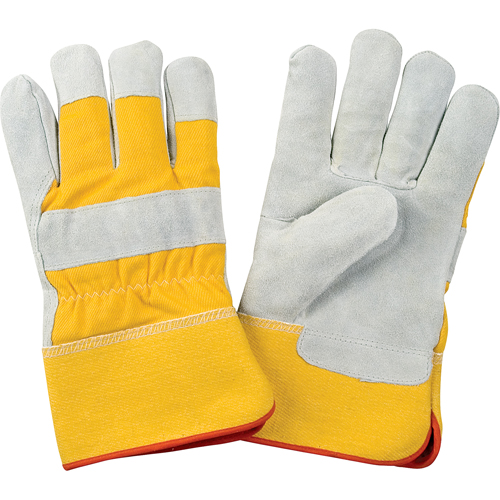 Premium Winter-Lined Fitters Gloves, Large, Split Cowhide Palm, Foam Fleece Inner Lining Auto Electric Service Ltd.