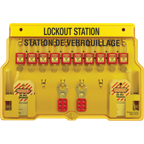 Lockout Station, Aluminum Padlocks, 10 Padlock Capacity, Padlocks Included Auto Electric Service Ltd.
