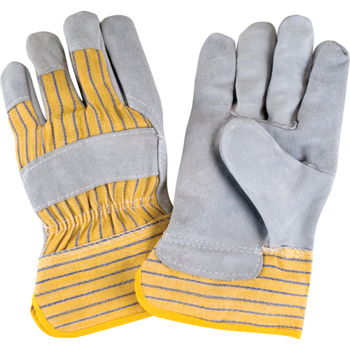 Gants d'ajusteur rugueux de premi&egrave;re qualit&eacute;, Grand, Paume en Cuir de vache refendu, Doublure en Coton Auto Electric Service Ltd.