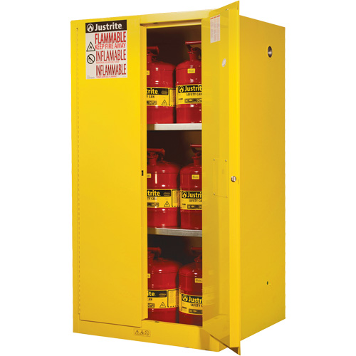 Armoires Sure-Grip EX pour produits inflammables, 60 gal., 2 Porte(s), 34" La x 65" h x 34" p Auto Electric Service Ltd.