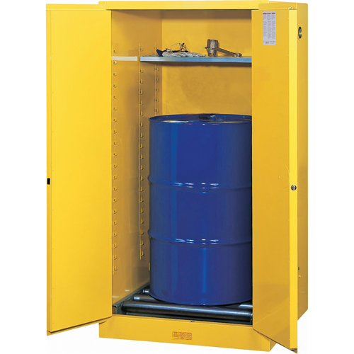 Armoires Sure-Grip EX pour entreposage de barils &agrave; la verticale, Capacit&eacute; de 55 gal. US, Jaune Auto Electric Service Ltd.
