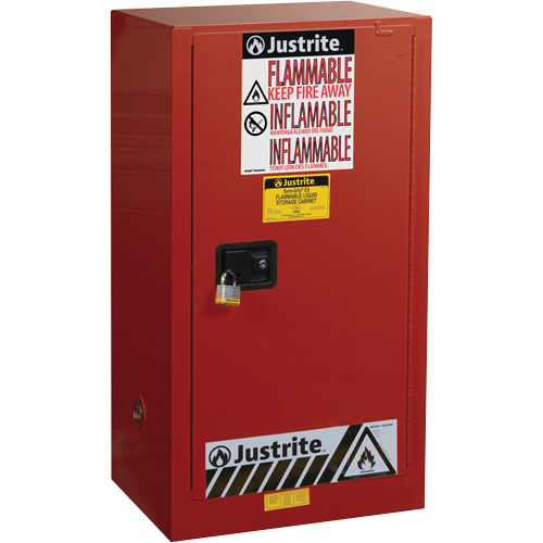 Armoire de s&eacute;curit&eacute; pour la peinture et les encres combustibles EX Sure-Grip, 20 gal., 2 tablettes Auto Electric Service Ltd.