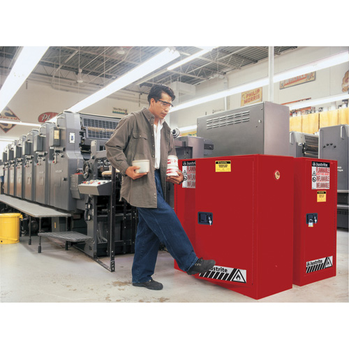 Sure-Grip&reg; EX Combustibles Safety Cabinet for Paint and Ink, 40 gal., 3 Shelves Auto Electric Service Ltd.
