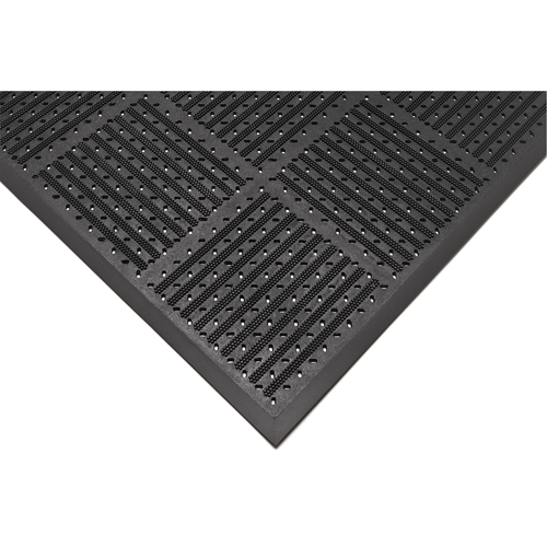 Outfront Reversible No. 227 Mat, Rubber, Scraper Type, Slotted Pattern, 3' x 6', Black Auto Electric Service Ltd.