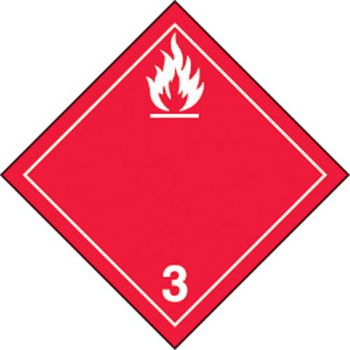 TDG Shipping Labels, Class 3, Flammable Liquids, Vinyl Auto Electric Service Ltd.