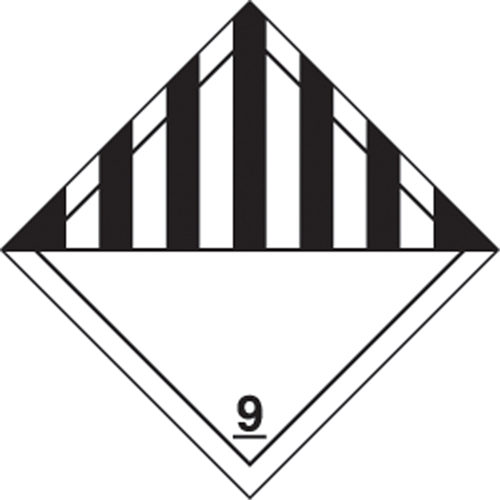 TDG Shipping Labels, Class 9, Miscellaneous Dangerous Goods, Vinyl Auto Electric Service Ltd.