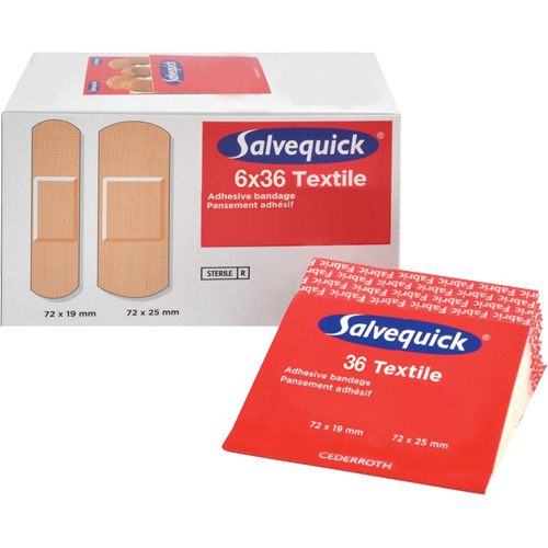 Salvequick&reg; Bandage Dispensing Systems Refills, Rectangular/Square, Fabric, Sterile Auto Electric Service Ltd.