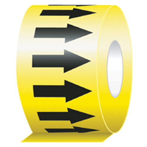 Directional Flow Arrow Tapes, 108', Black on Yellow Auto Electric Service Ltd.