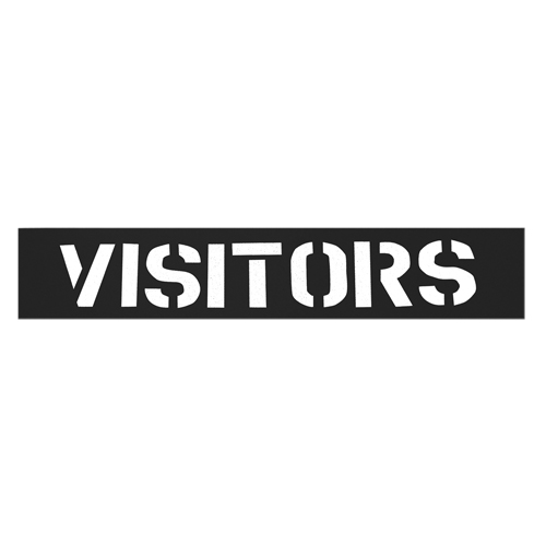 Parking Lot Stencils, English, 12" Auto Electric Service Ltd.