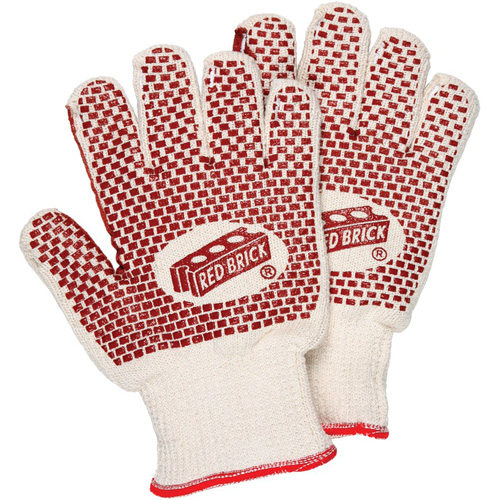 Gants r&eacute;versibles en tissu &eacute;ponge Red Brick, Coton, Deux c&ocirc;t&eacute;s, Calibre 10, Petit Auto Electric Service Ltd.