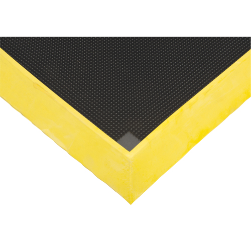 Tapis pour l'assainissement des chaussures, Caoutchouc, 2-2/3' la x 3-1/4' lo x 2-1/2" &eacute;pais, Jaune Auto Electric Service Ltd.