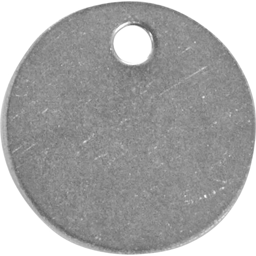 &eacute;tiquettes vierges, Acier inoxydable, 1,25" dia. Auto Electric Service Ltd.