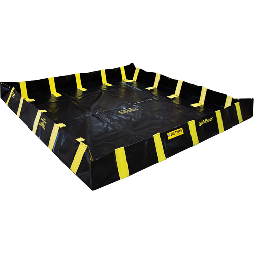 Bermes de confinement avec supports int&eacute;rieurs de parois QuickBerm , Capacit&eacute; 745 gal. US, 10' la x 10' lo x 12" h, Support &agrave; encliqueter Auto Electric Service Ltd.