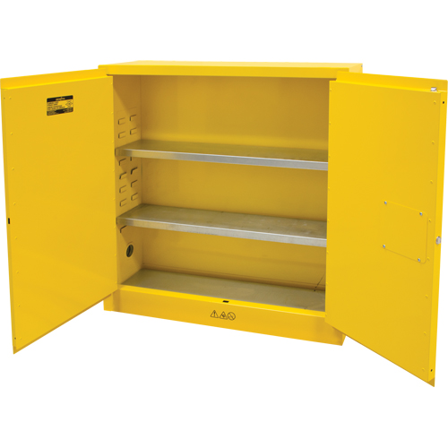 Flammable Storage Cabinet, 24 gal., 2 Door, 43" W x 44" H x 12" D Auto Electric Service Ltd.