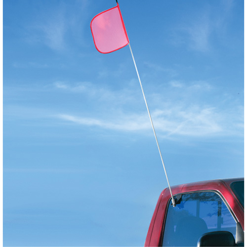 Tiges de s&eacute;curit&eacute; pour travaux l&eacute;gers Safety Whip, Fixation Fen&ecirc;tre, Hauteur 5', Orange Auto Electric Service Ltd.