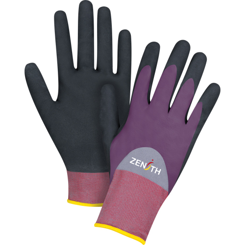 Gants enduits de premi&egrave;re qualit&eacute; ZX-2, 9/Grand, R&ecirc;vetement Nitrile/Mousse de nitrile, Calibre 18, Enveloppe en Nylon Auto Electric Service Ltd.