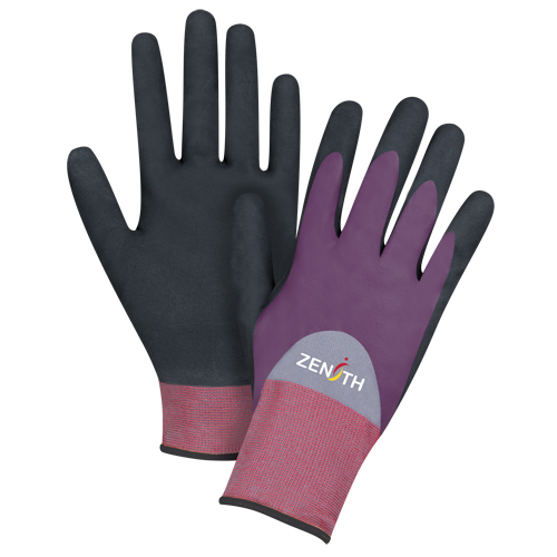 Gants enduits de premi&egrave;re qualit&eacute; ZX-2, 10/T-Grand, R&ecirc;vetement Nitrile/Mousse de nitrile, Calibre 18, Enveloppe en Nylon Auto Electric Service Ltd.