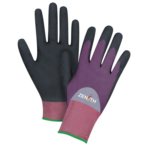 Gants enduits de premi&egrave;re qualit&eacute; ZX-2, 11/2T-Grand, R&ecirc;vetement Nitrile/Mousse de nitrile, Calibre 18, Enveloppe en Nylon Auto Electric Service Ltd.
