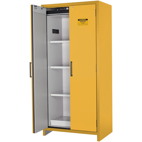 Armoire d'entreposage 90 minutes s&eacute;curitaire et conforme &agrave; la norme EN, 30 gal., 2 Porte(s), 35,16" La x 76,89" h x 24,21" p Auto Electric Service Ltd.