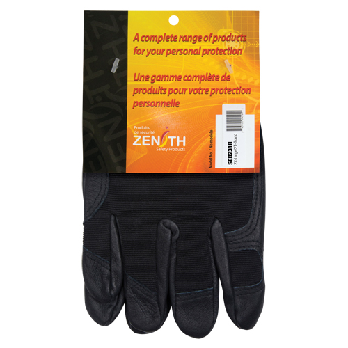 ZM300 Mechanic's Gloves, Grain Leather Palm, Size 2X-Large Auto Electric Service Ltd.
