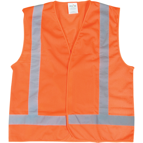 Traffic Safety Vest, High Visibility Orange, Medium, Polyester Auto Electric Service Ltd.