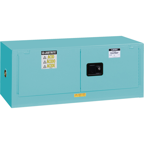 Armoire de s&eacute;curit&eacute; en acier inoxydable pour produits corrosifs/acides EX Piggyback Sure-Grip , 12 gal., 2 Porte(s), 43" La x 18" h x 18" p Auto Electric Service Ltd.